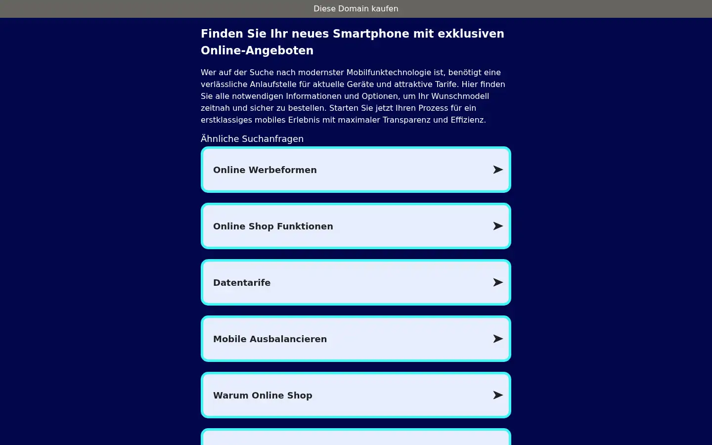 Screenshot of first-handyshop.de
