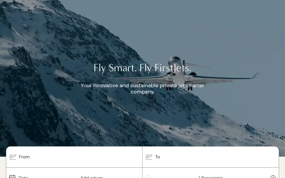 Screenshot of first-jets.com