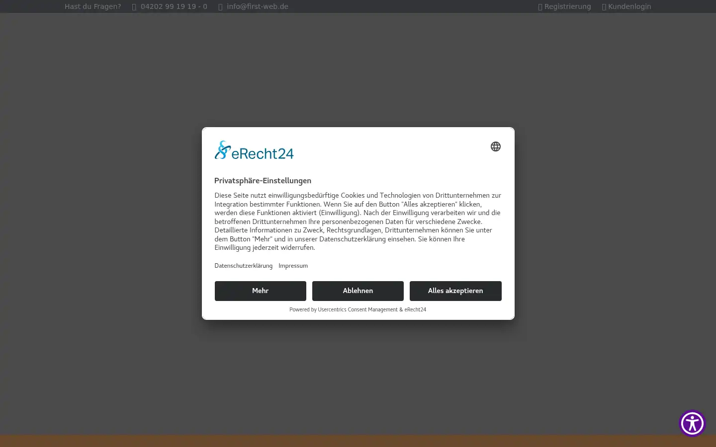 Screenshot of first-web.de