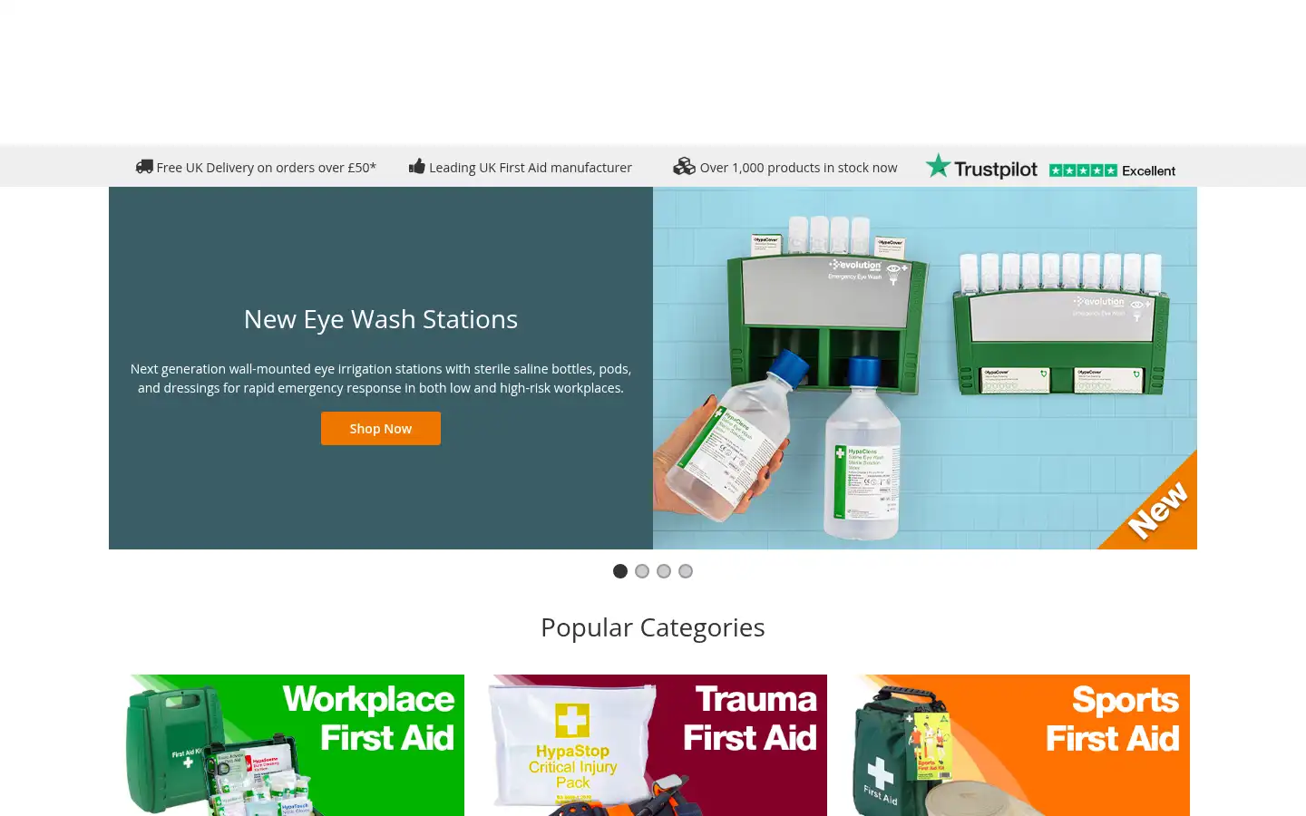 Screenshot of firstaid.co.uk