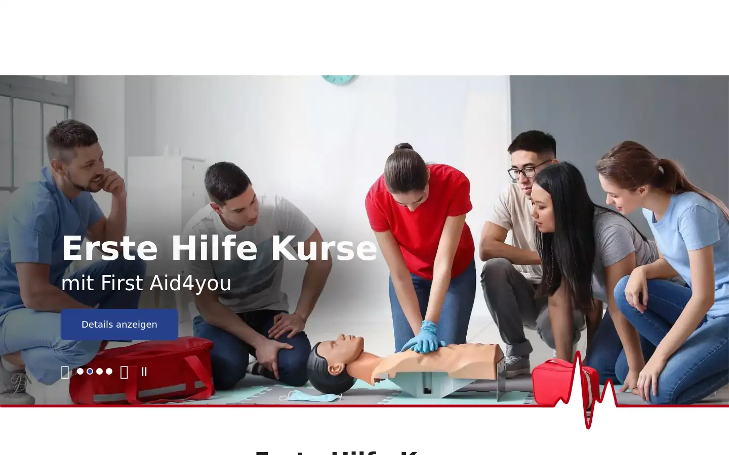 Screenshot of firstaid4you.de