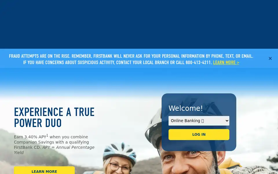 Screenshot of firstbankonline.com