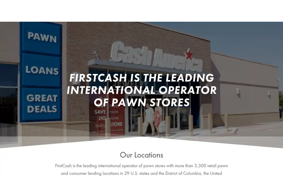 Screenshot of firstcash.com