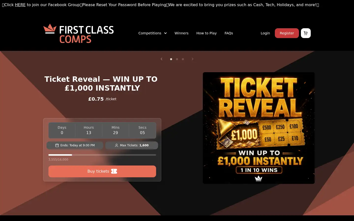 Screenshot of firstclasscomps.com