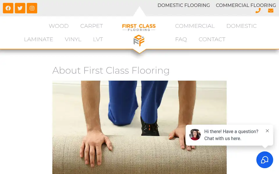 Screenshot of firstclassflooringltd.co.uk
