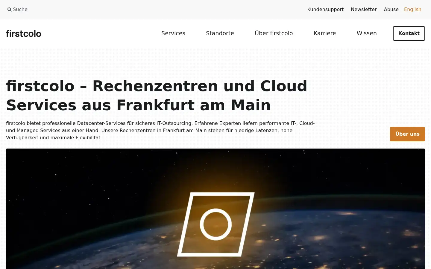 Screenshot of firstcolo.net