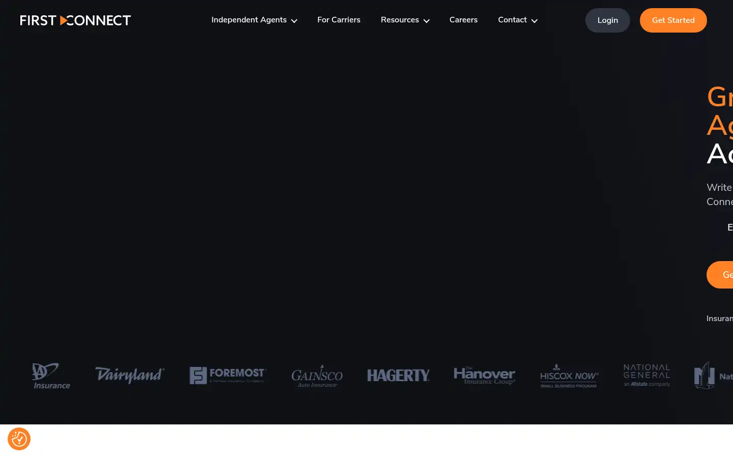 Screenshot of firstconnectinsurance.com
