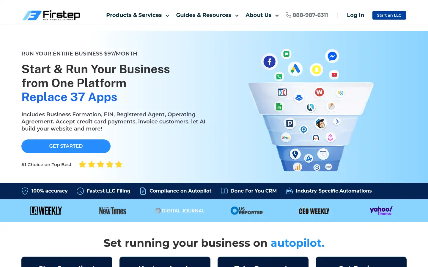 Screenshot of firstepbusiness.com