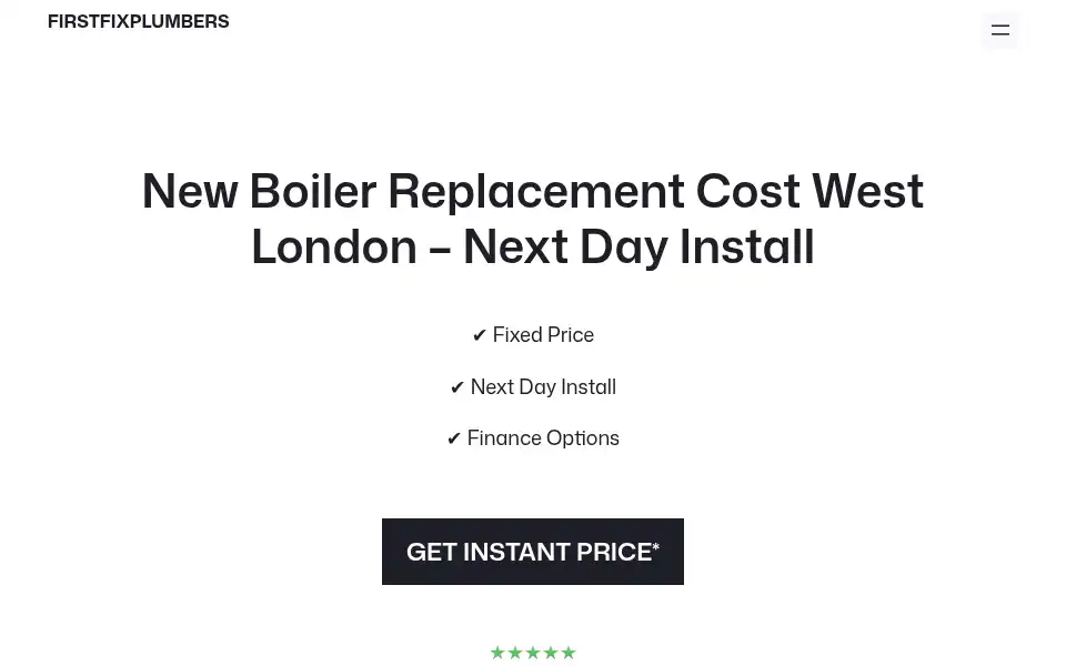 Screenshot of firstfixplumbers.co.uk