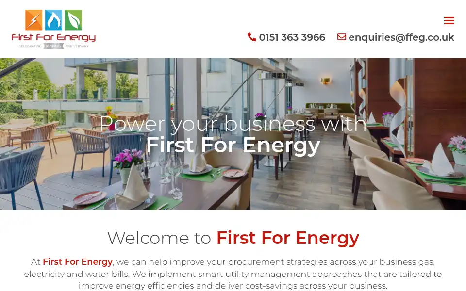 Screenshot of firstforenergygroup.com