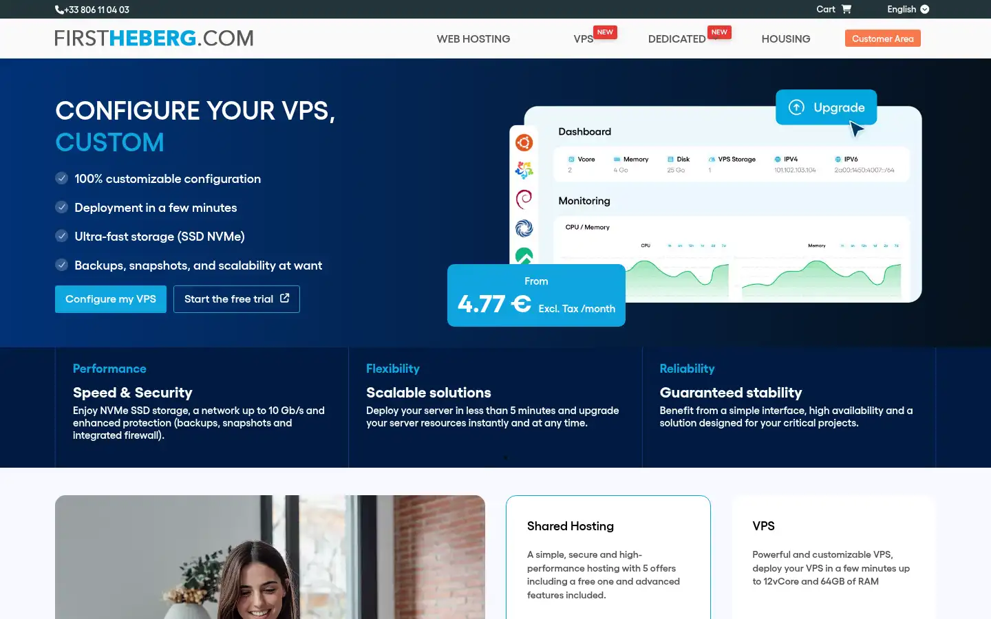 Screenshot of firstheberg.com