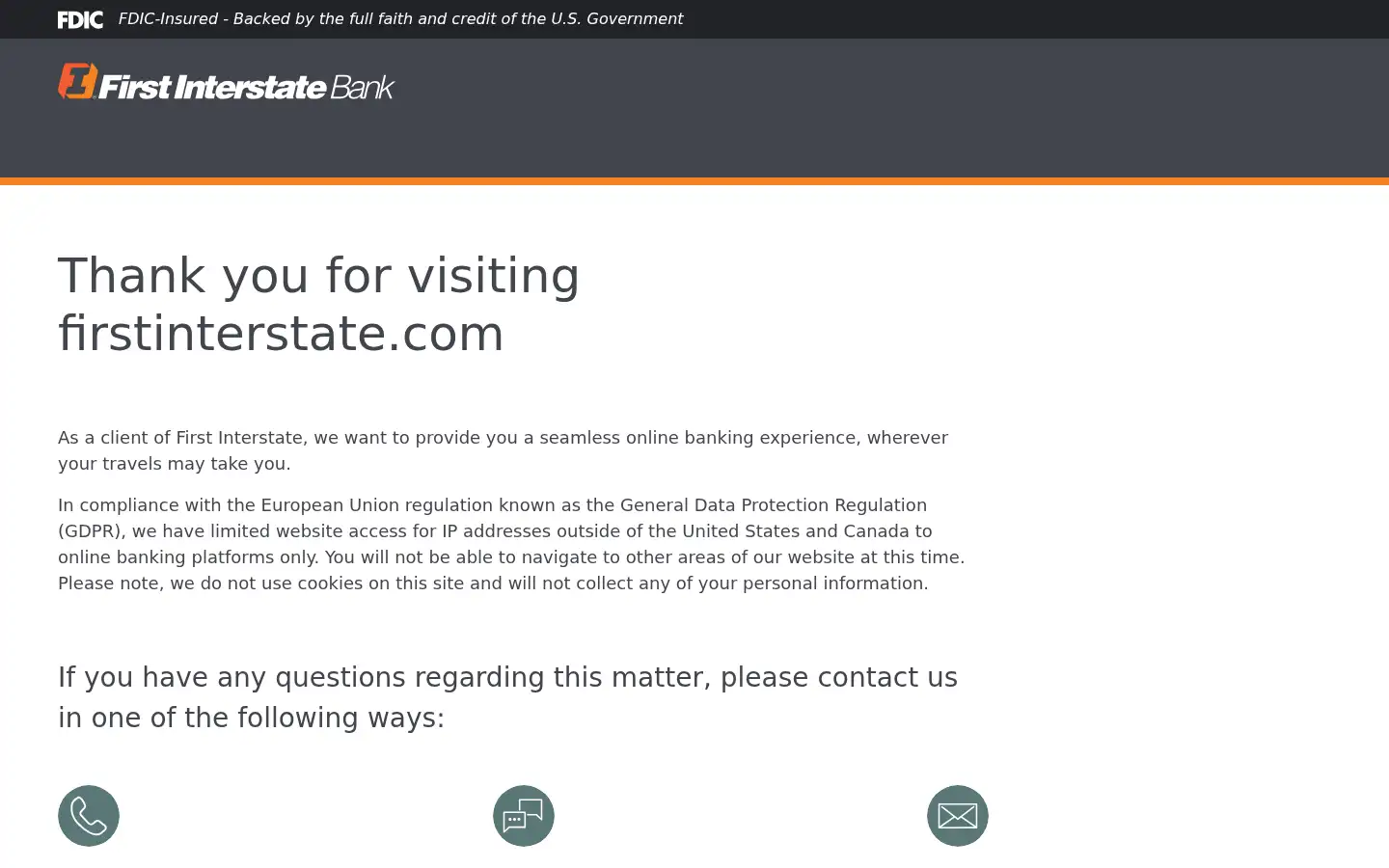 Screenshot of firstinterstatebank.com