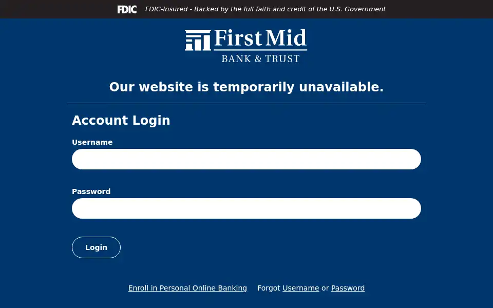 Screenshot of firstmid.com