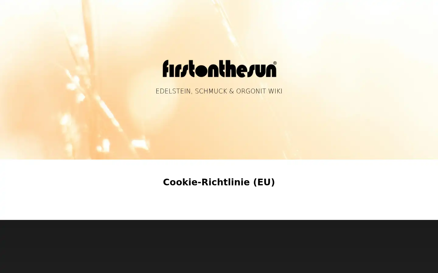Screenshot of firstonthesun.com