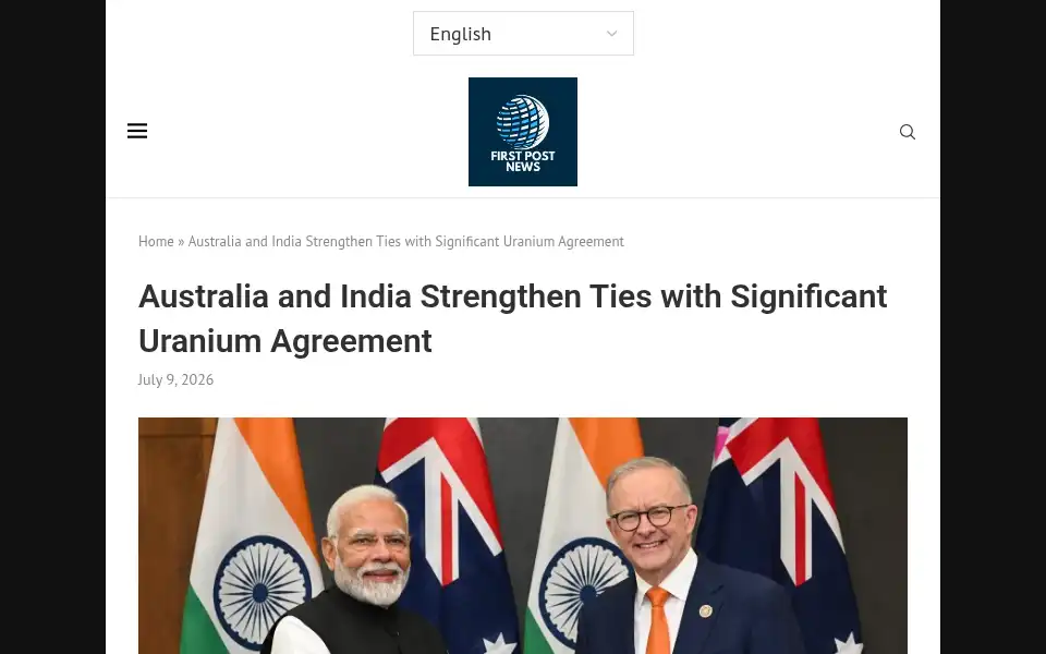 Screenshot of firstpostnews.com