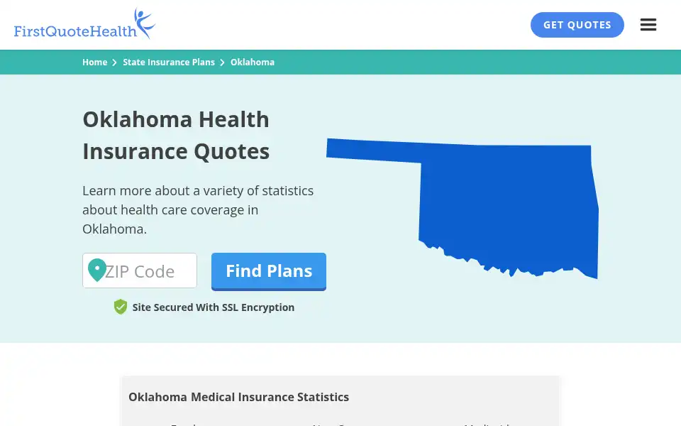 Screenshot of firstquotehealth.com
