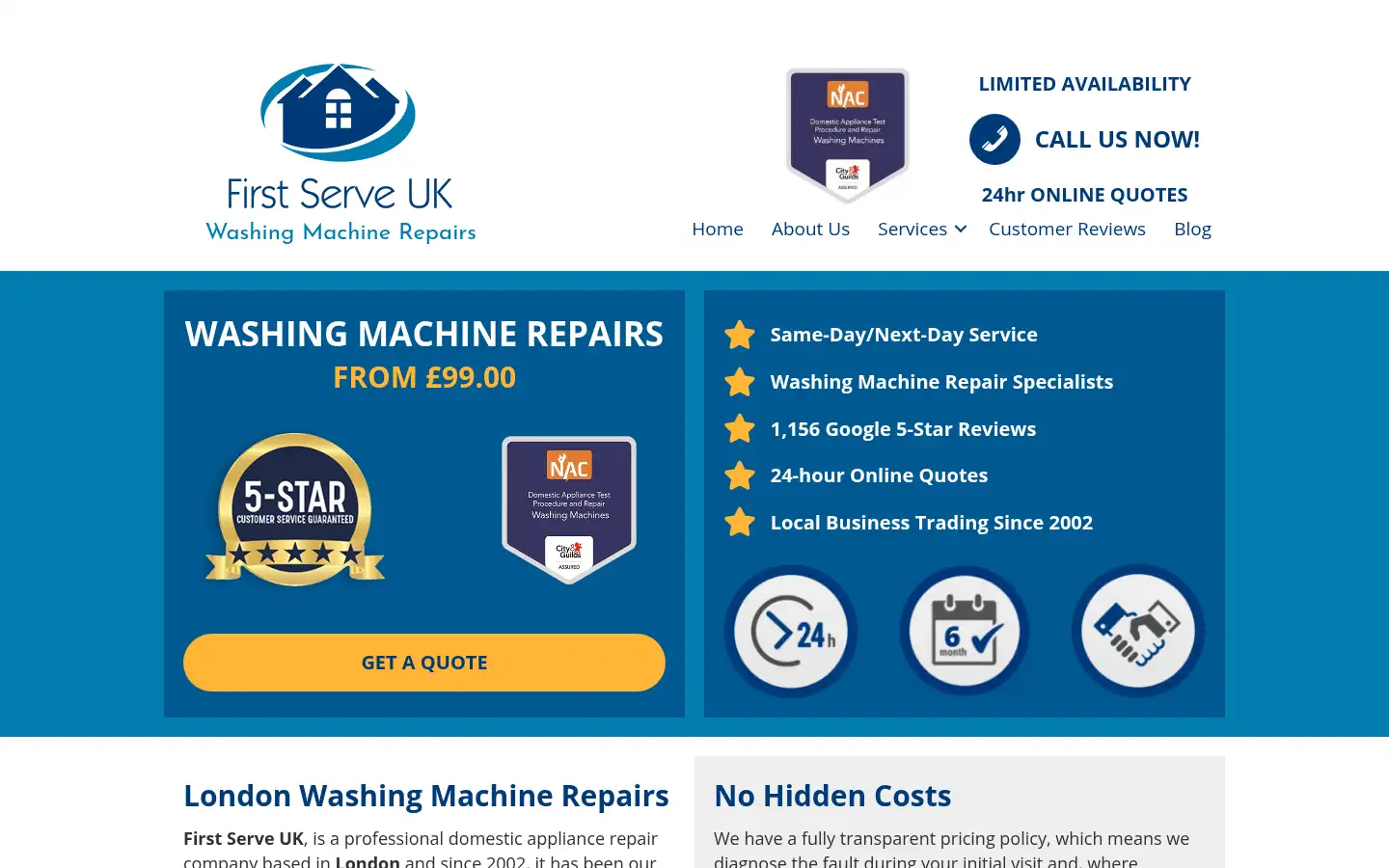 Screenshot of firstserveuk.co.uk