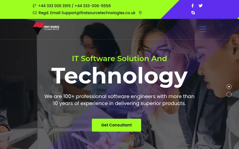 Screenshot of firstsourcetechnologies.co.uk