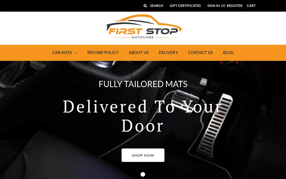 Screenshot of firststopautocare.co.uk