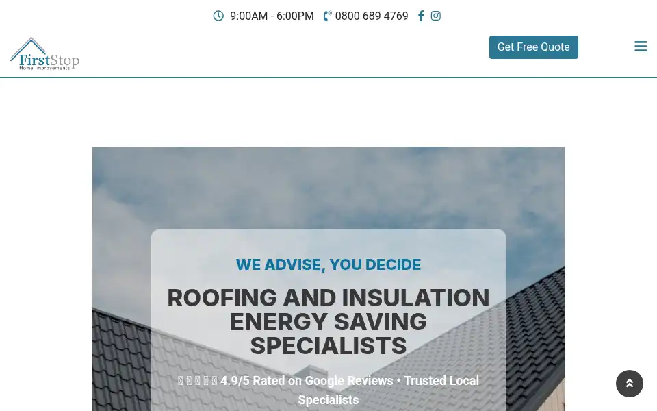 Screenshot of firststophomeimprovements.com