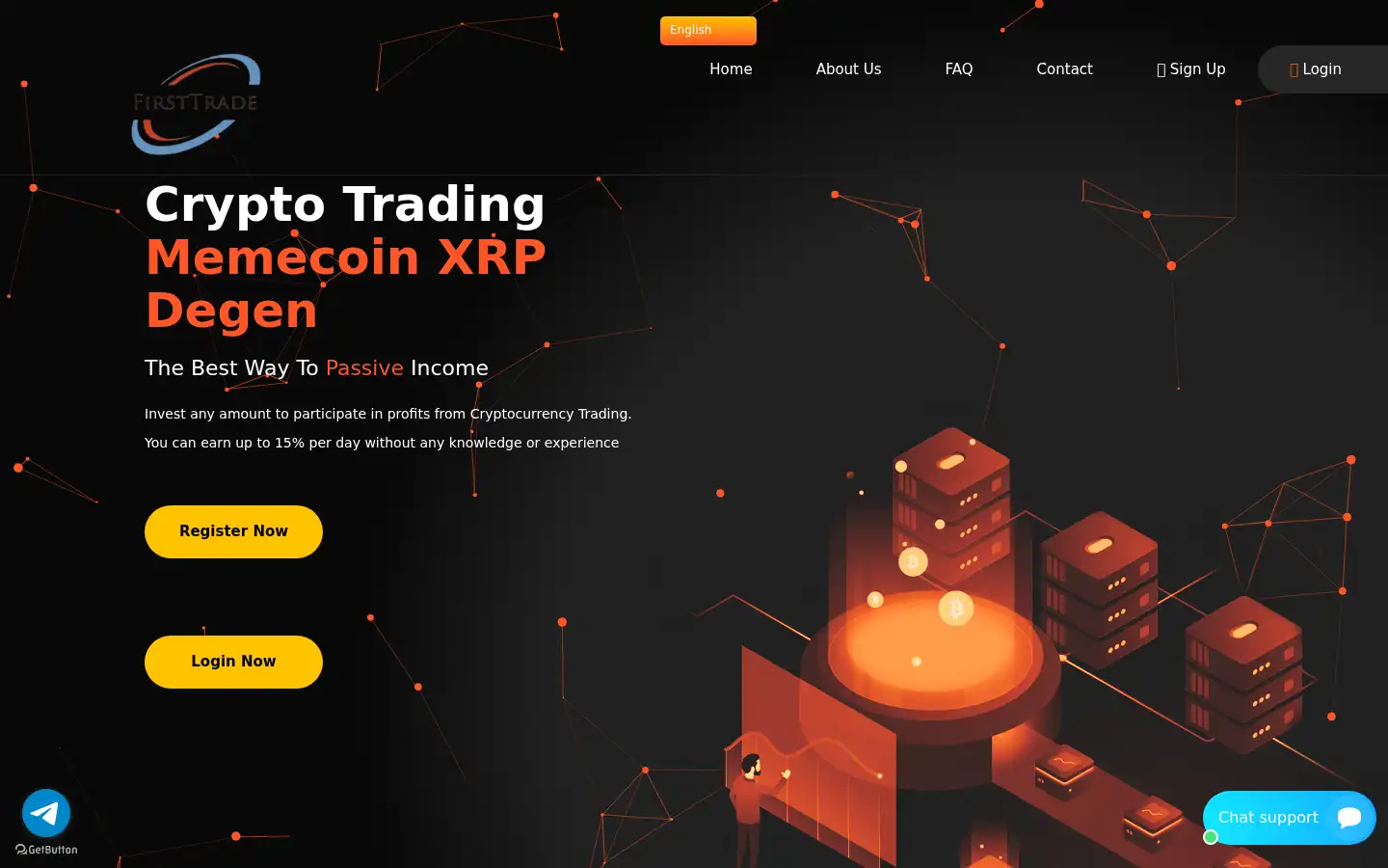 Screenshot of firsttradesecurities.com