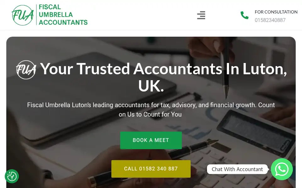 Screenshot of fiscalumbrella.co.uk