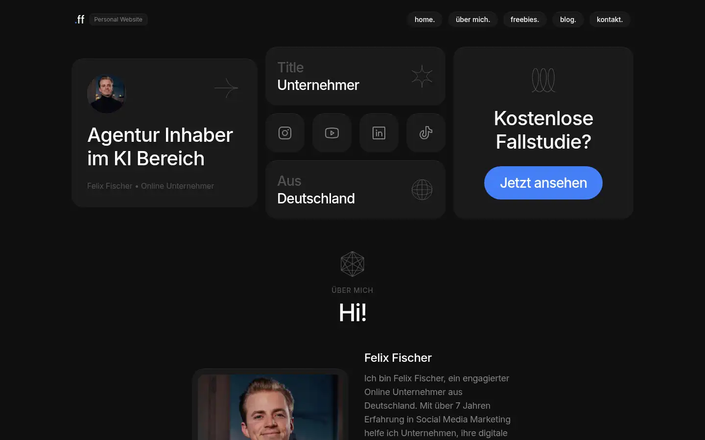 Screenshot of fischerfelix.de