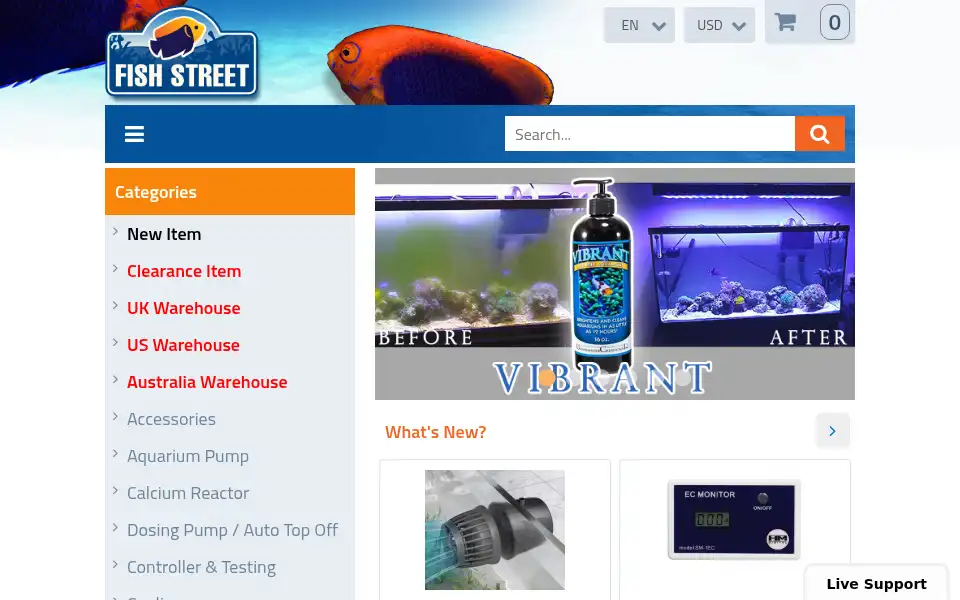Screenshot of fish-street.com