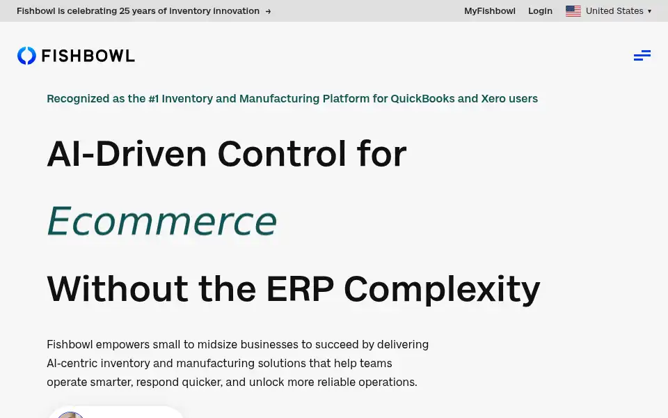 Screenshot of fishbowlinventory.com