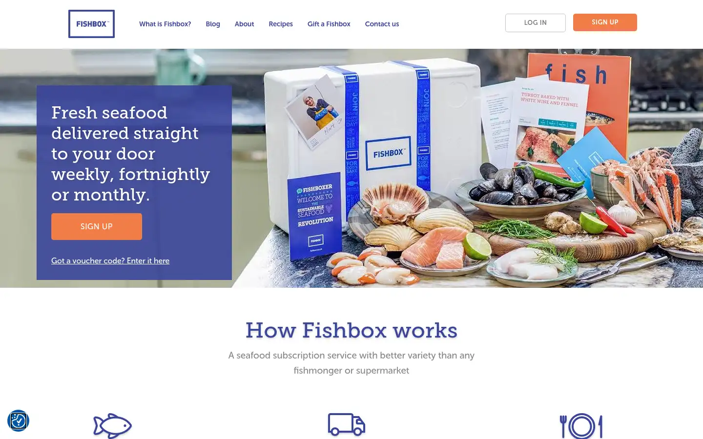 Screenshot of fishbox.co.uk