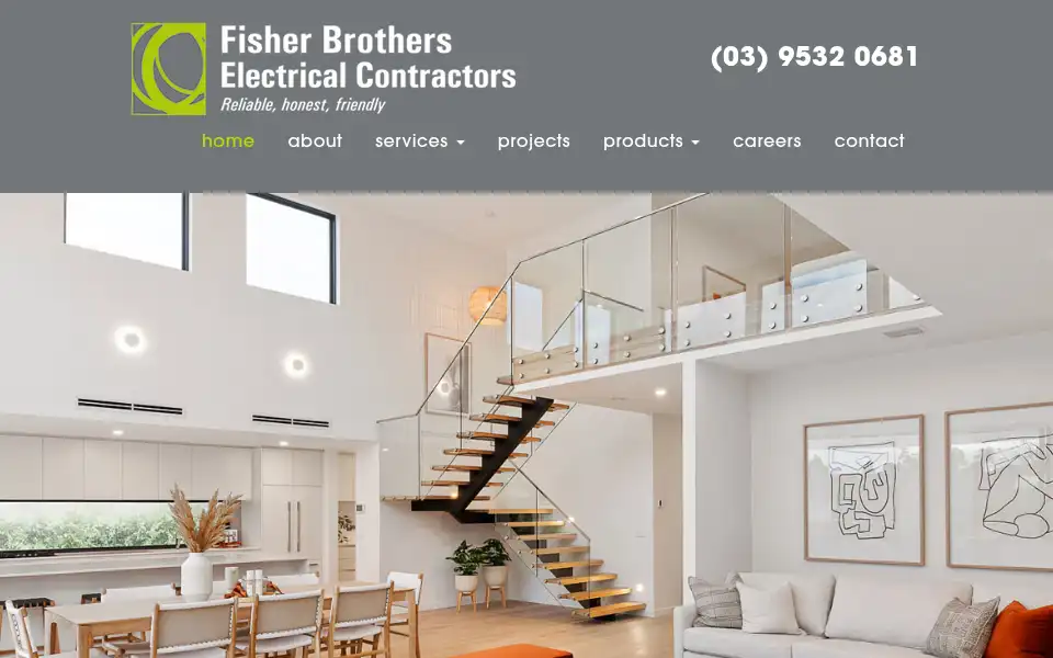 Screenshot of fisherbros.com.au