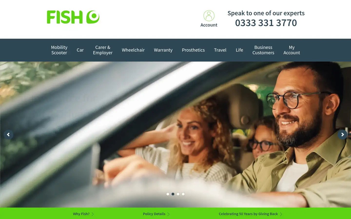 Screenshot of fishinsurance.co.uk