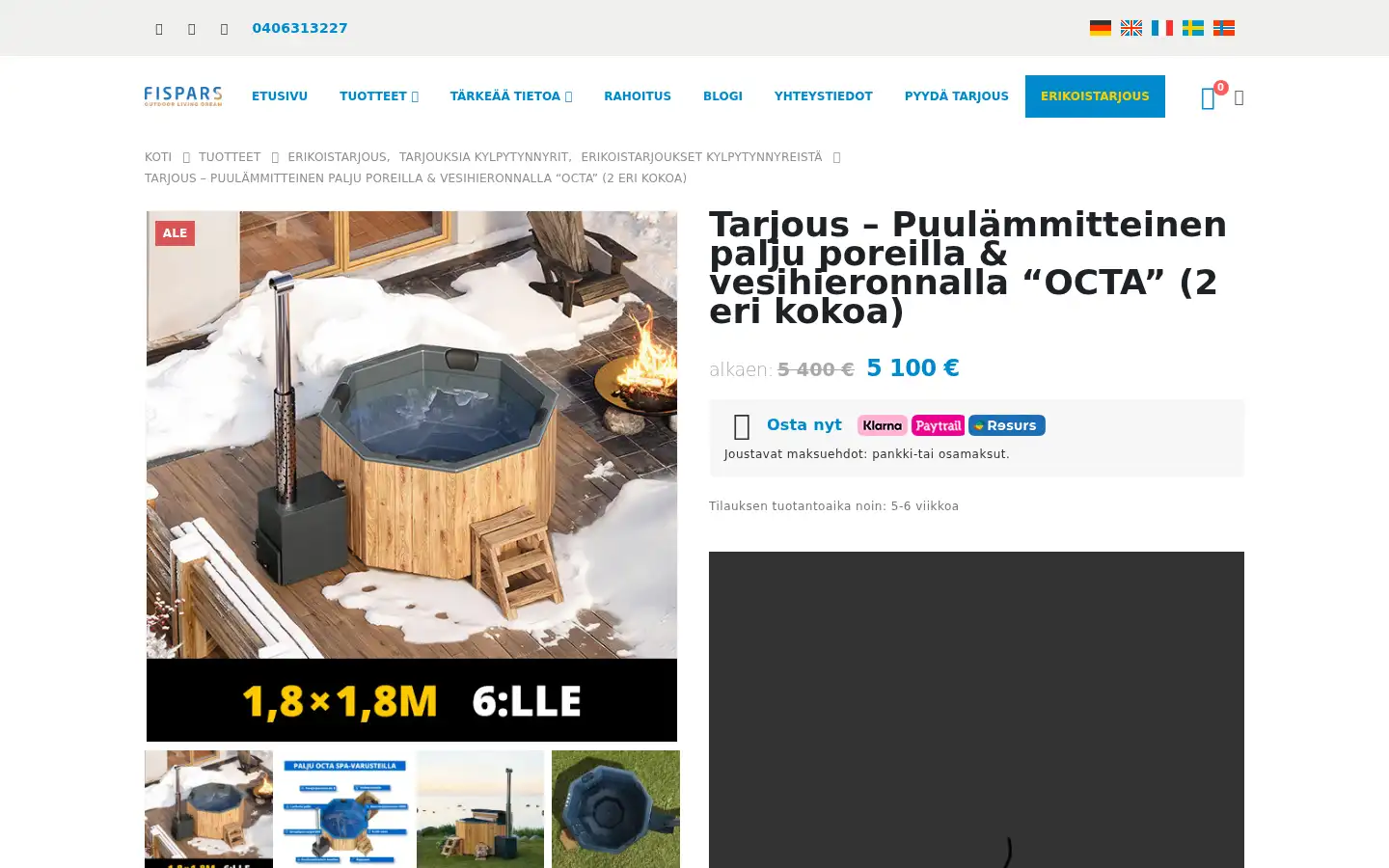 Screenshot of fispars.fi
