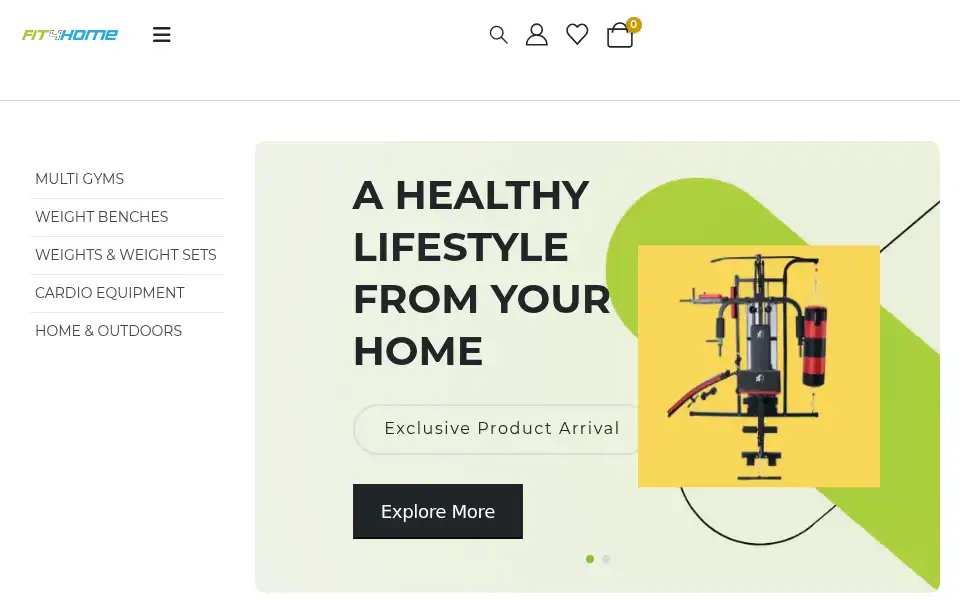 Screenshot of fit4home.co.uk