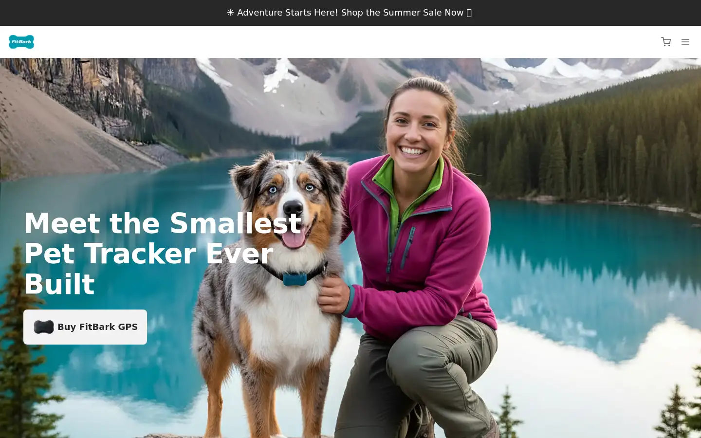 Screenshot of fitbark.com