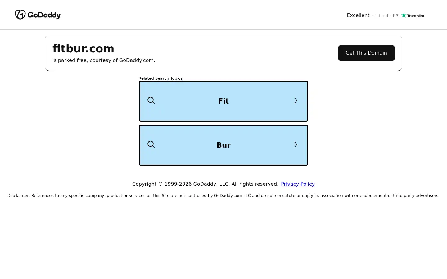 Screenshot of fitbur.com