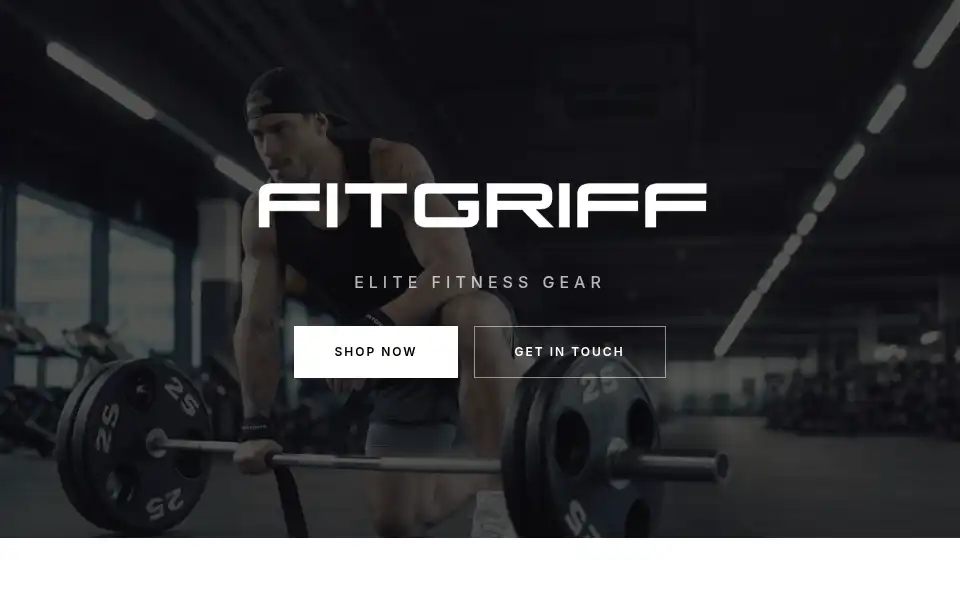 Screenshot of fitgriff.com