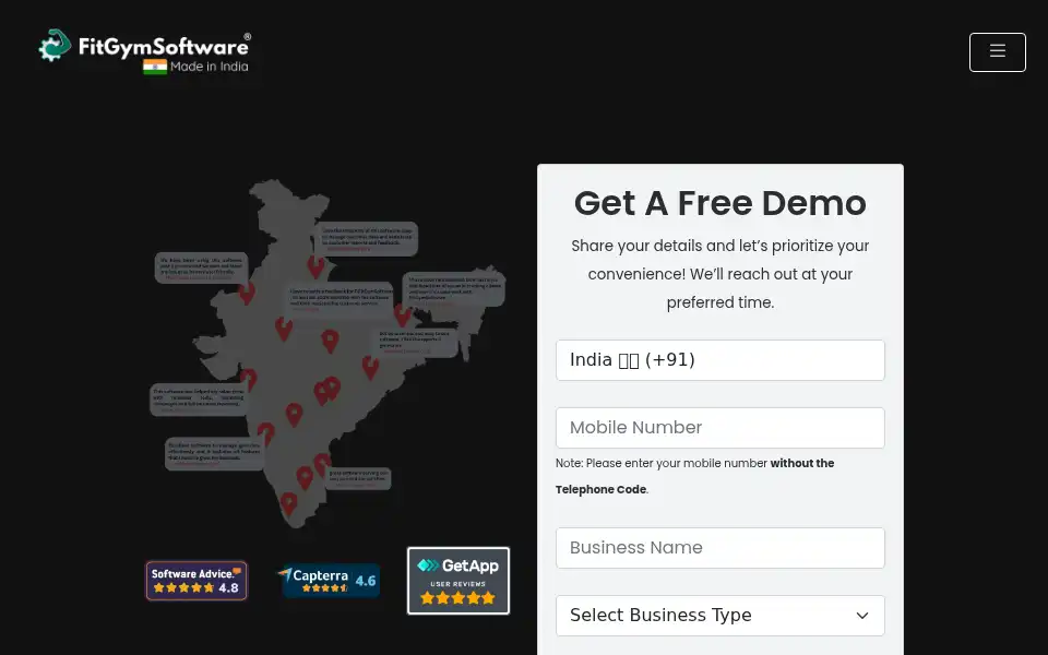 Screenshot of fitgymsoftware.com
