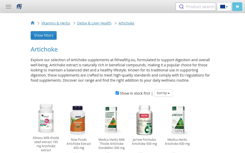 Screenshot of fithealthy.eu