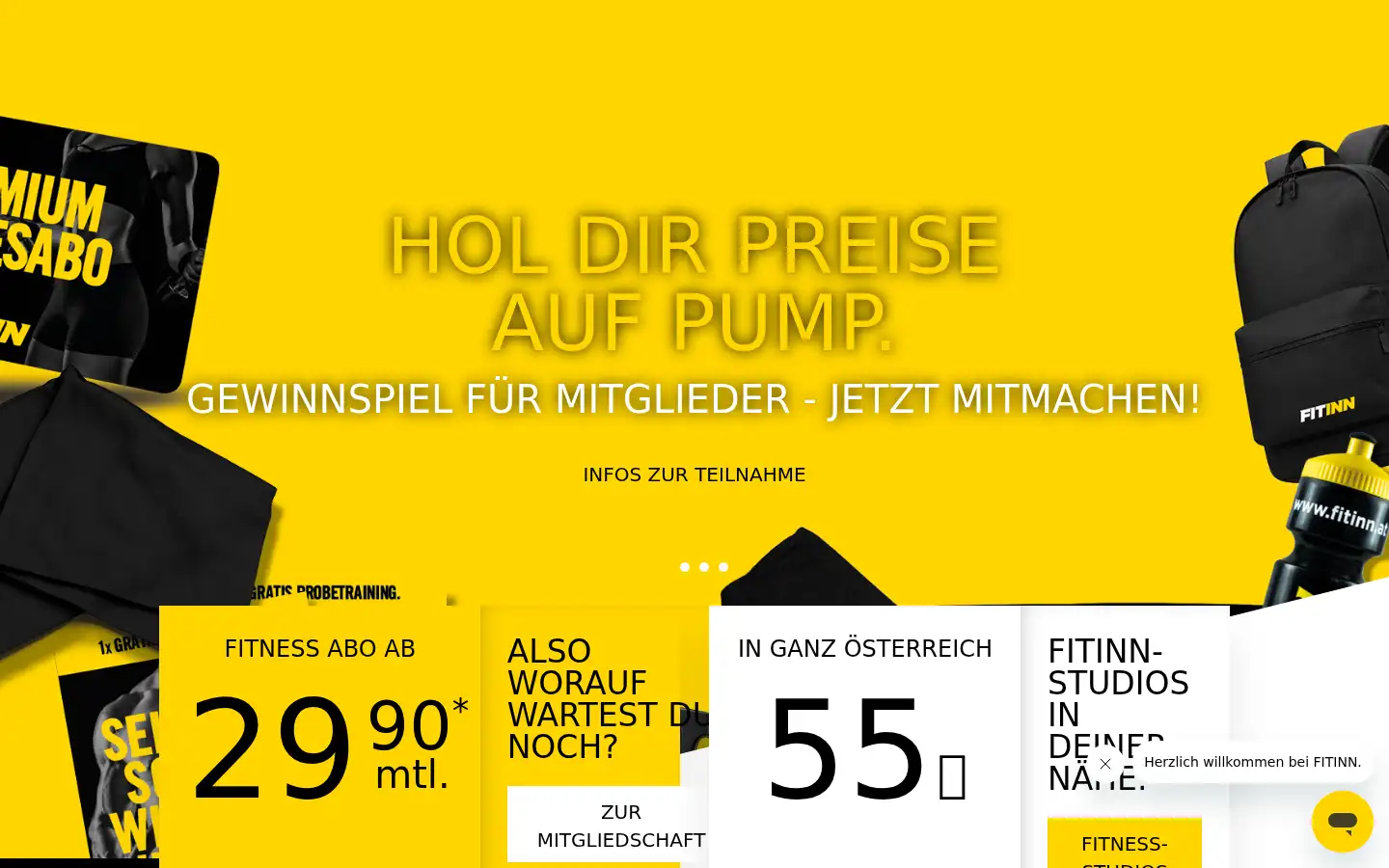 Screenshot of fitinn.at