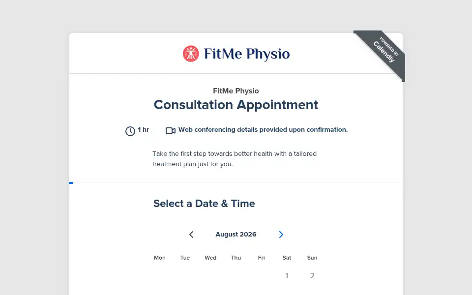 Screenshot of fitmephysio.com