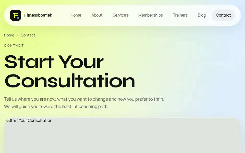 Screenshot of fitnessboetiek.nl