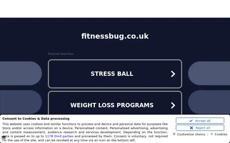 Screenshot of fitnessbug.co.uk