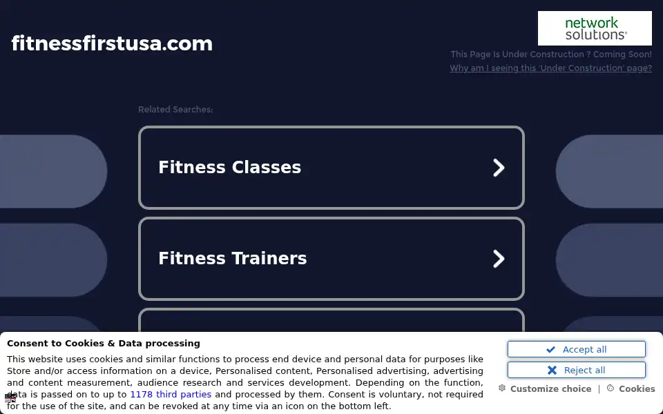 Screenshot of fitnessfirstusa.com