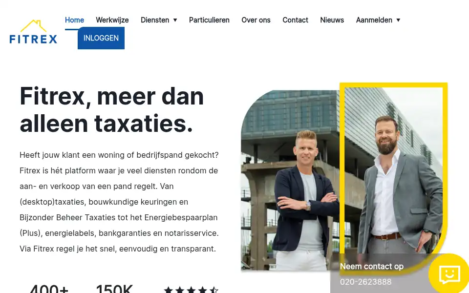 Screenshot of fitrex.nl