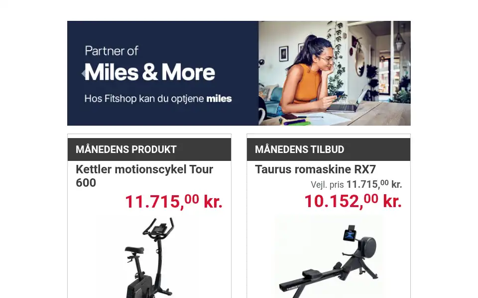 Screenshot of fitshop.dk