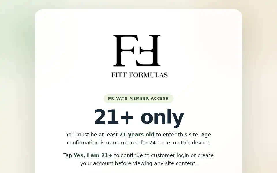 Screenshot of fittformulas.net