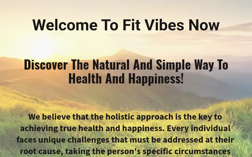 Screenshot of fitvibesnow.com