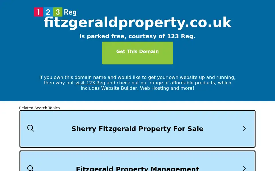 Screenshot of fitzgeraldproperty.co.uk