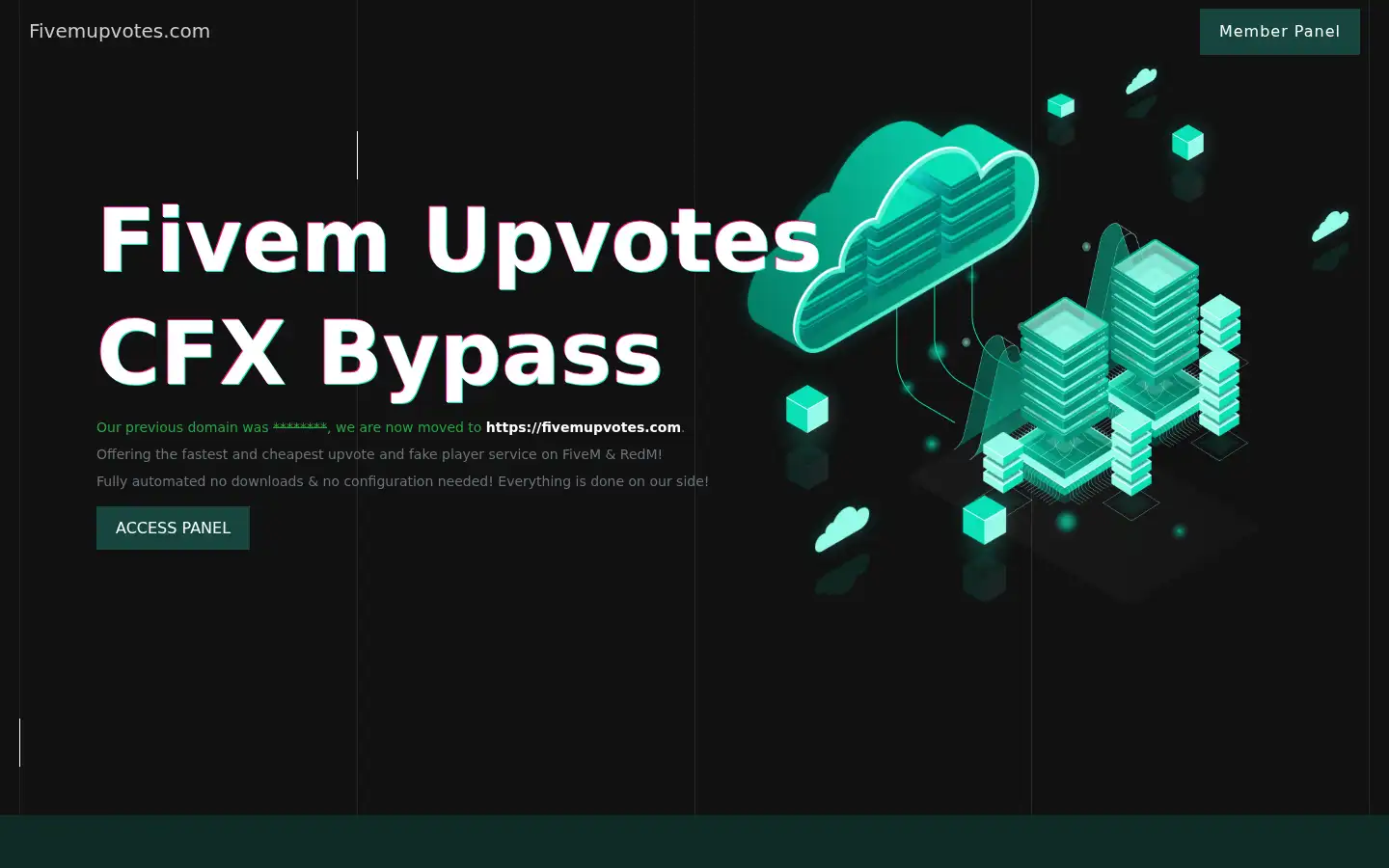 Screenshot of fivemupvotes.com